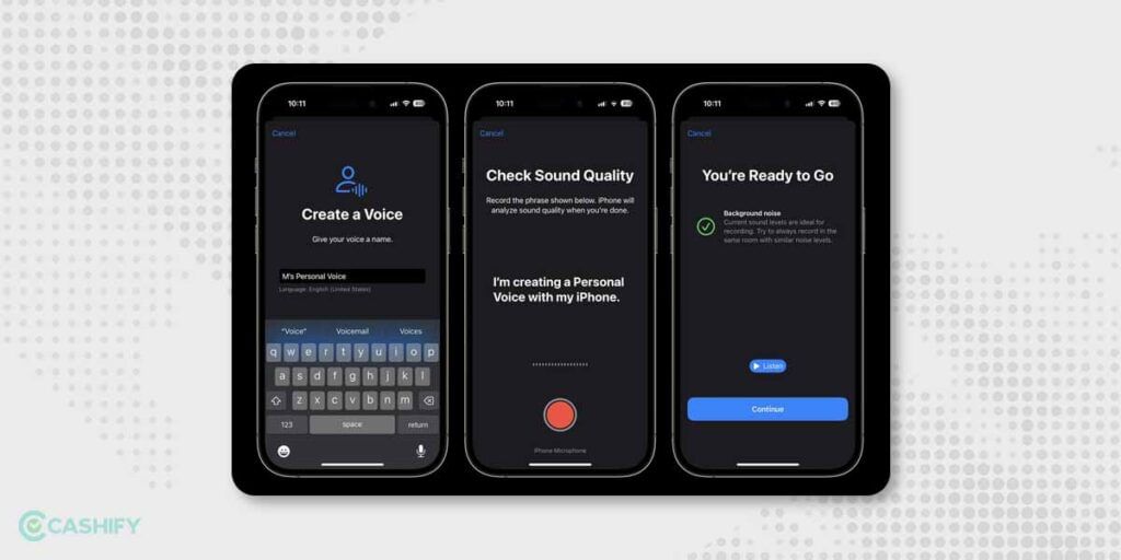 Personal Voice feature on iOS 17