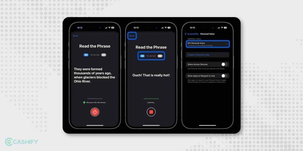 Personal Voice feature on iOS 17