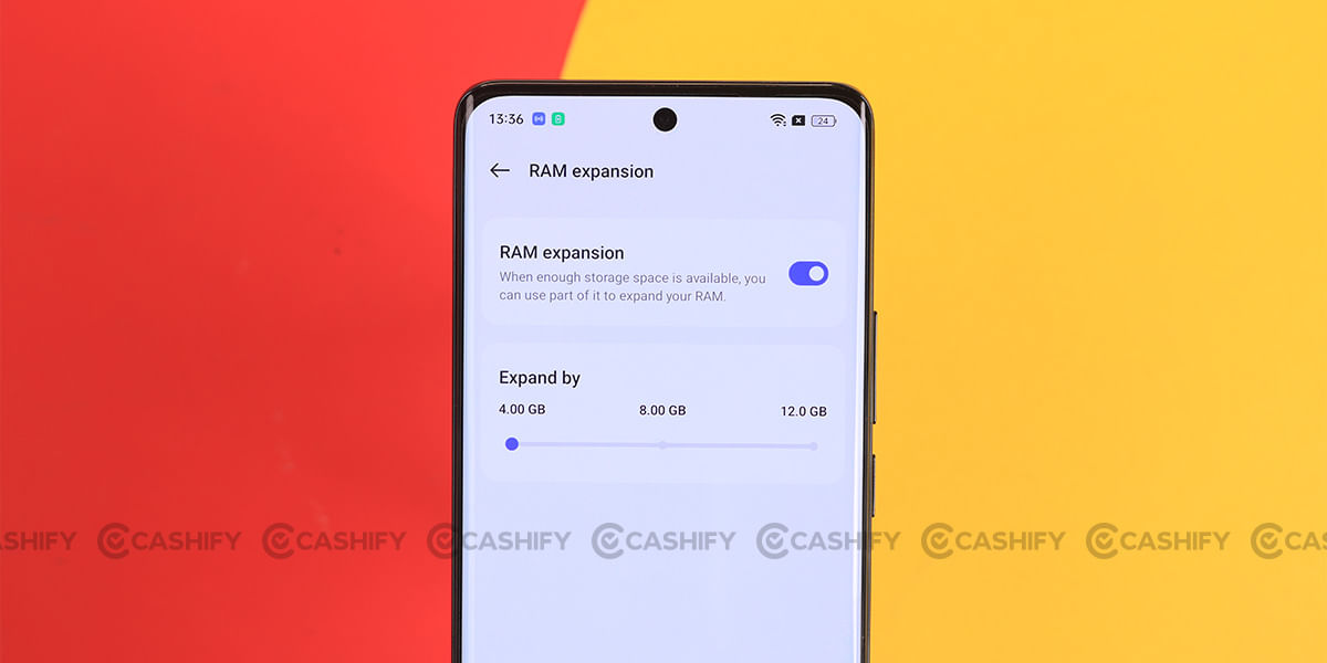 Realme RAM expansion feature