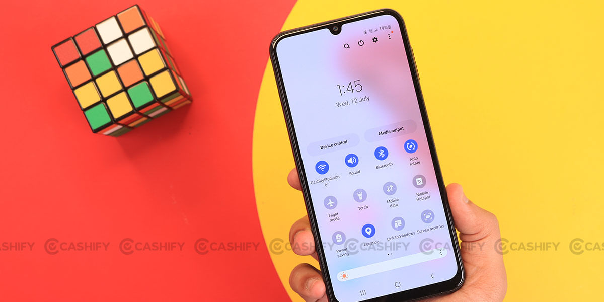Samsung Galaxy M34 notification shade