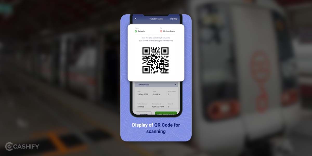 Get Delhi Metro QR Ticket