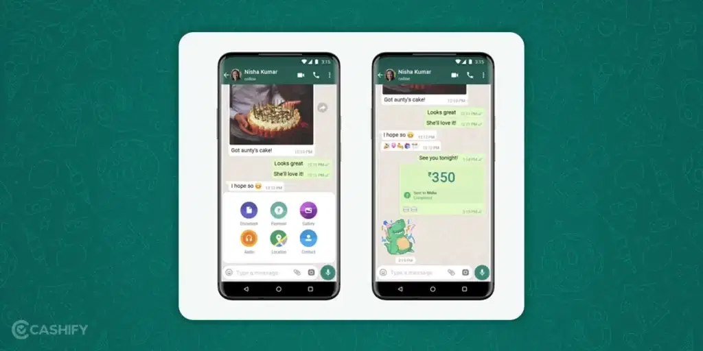 WhatsApp Messenger making payments