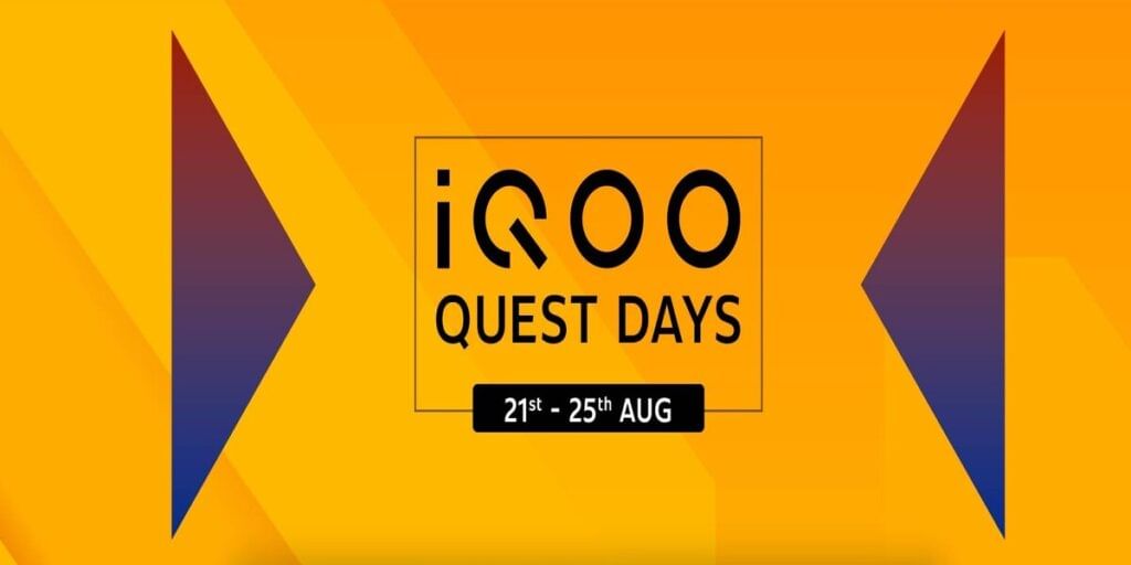 IQOO Quest Days will be live from August 21st to August 25th