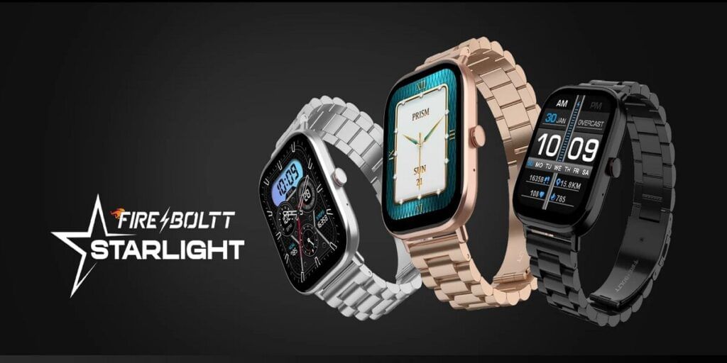 The Fire-Boltt Starlight has a premium design with a massive display