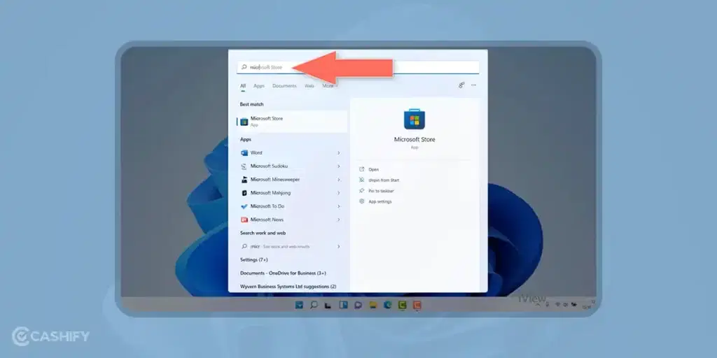 search app names from start menu