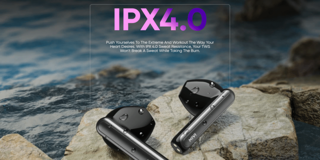Mivi DuoPods A250 sport IPX4 water resistance rating