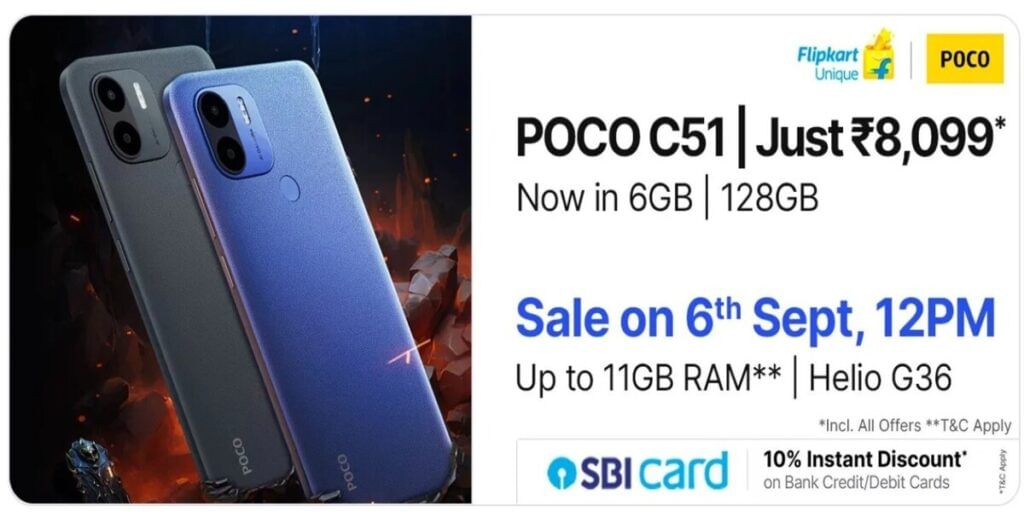 Poco C51 new variant launched