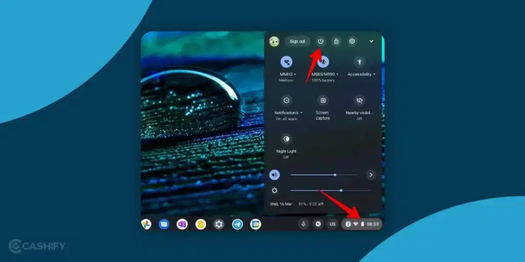 Restart the Chromebook - Ways to Fix Chromebook Camera Not Working