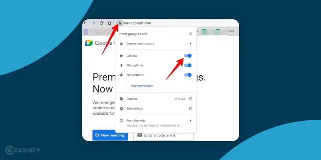 Make sure you have granted camera permission in Chrome - Ways to Fix Chromebook Camera Not Working