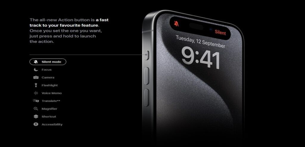 iPhone 15 Pro models get a new customizable action button
