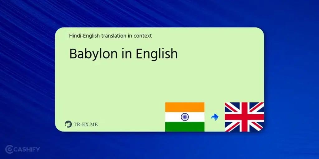 Babylon - Translate English To Hindi
