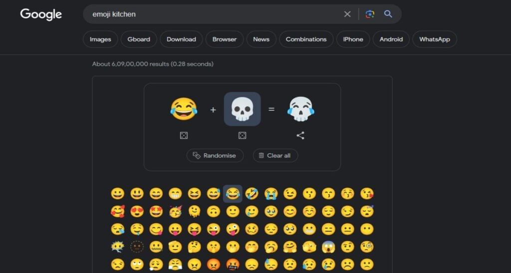 Create Custom Emojis with new Google Search Emoji Kitchen Feature