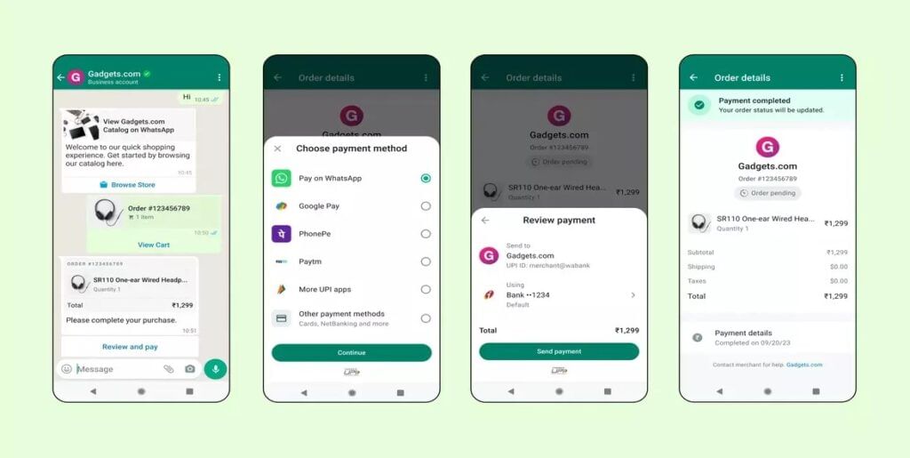WhatsApp Business Gets New Payment Option Including UPI options