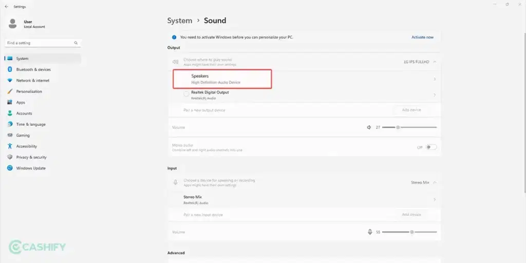 Spatial Sound Windows 11 - Windows Setting - Step-2