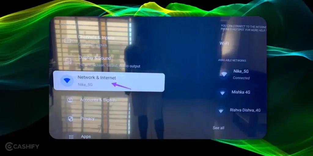 Google TV Not Connecting To WiFi - Forget network - step-2