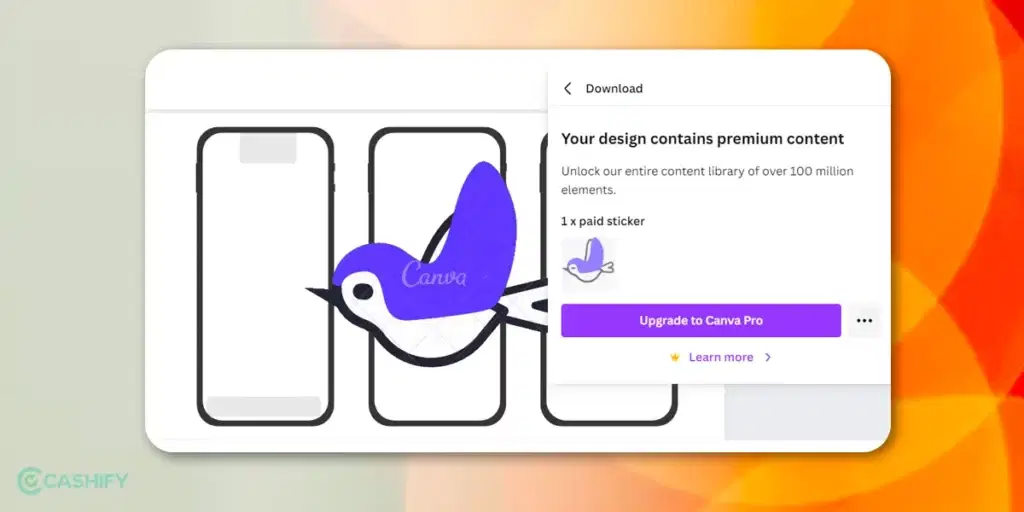 premium content on canva