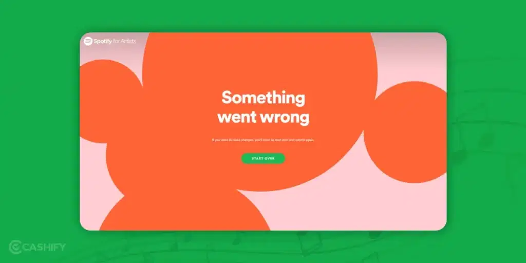 spotify something went wrong