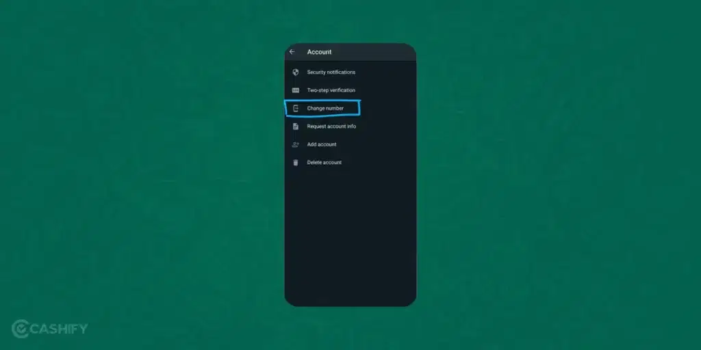 change my whatsapp number