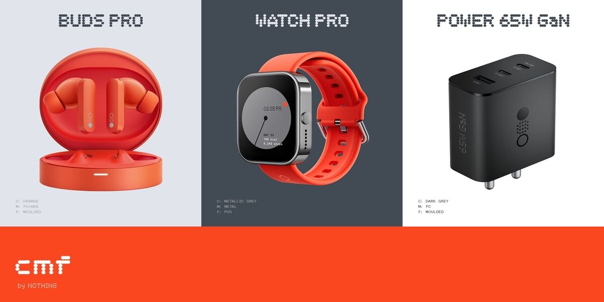 CMF By Nothing Launched In India: TWS, Smartwatch And Charger