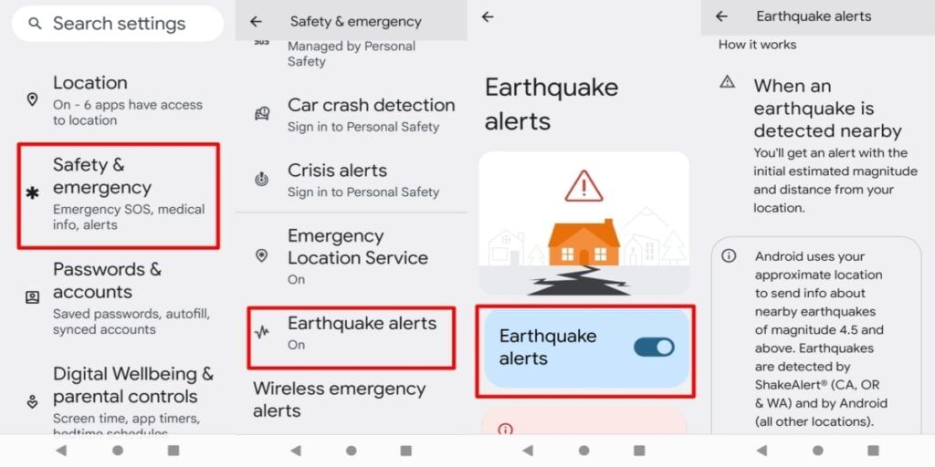 How To Activate Emergency Earthquake Alert on Android