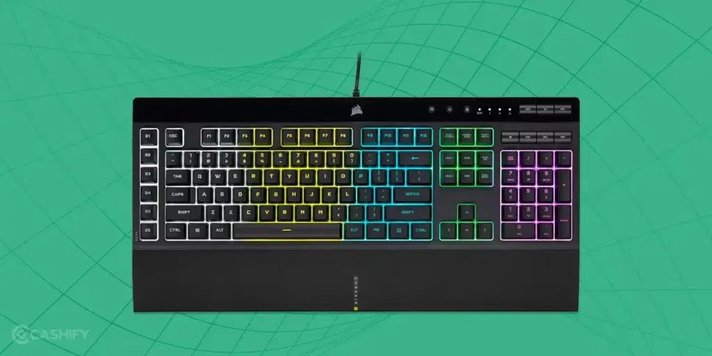 Corsair K55 RGB Pro keyboard - laptop keyboard