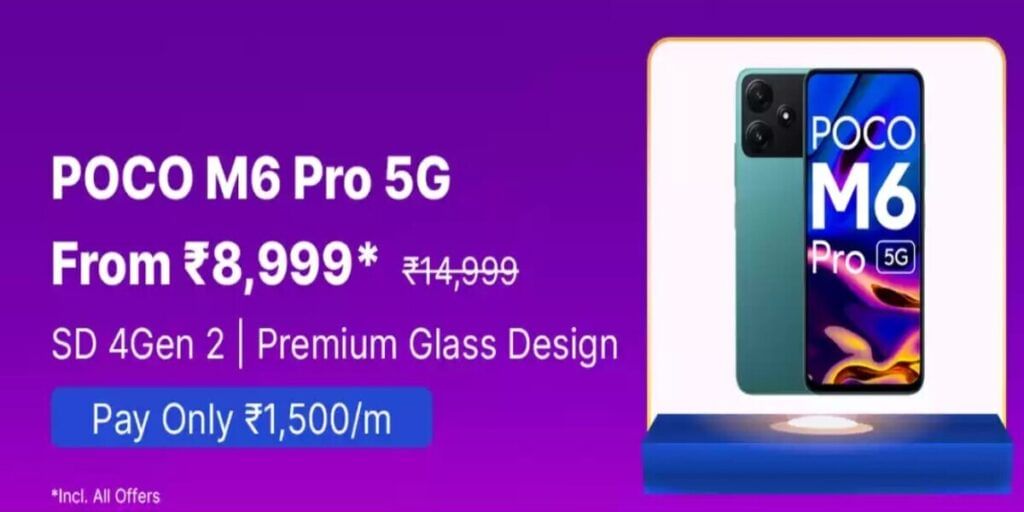 Poco M6 Pro will be available for Rs.8,999 during the Big Billion Days sale