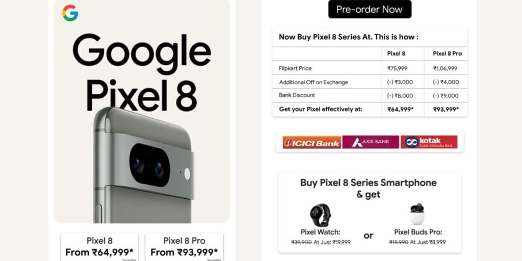 Pixel 8 Series Price In India