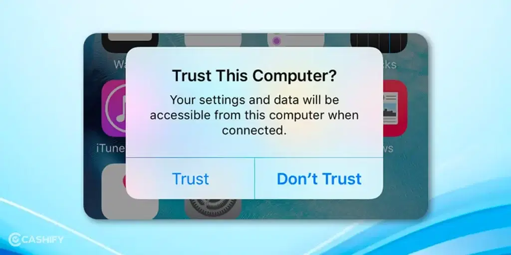 Establish Connection and Activate Trust This Computer