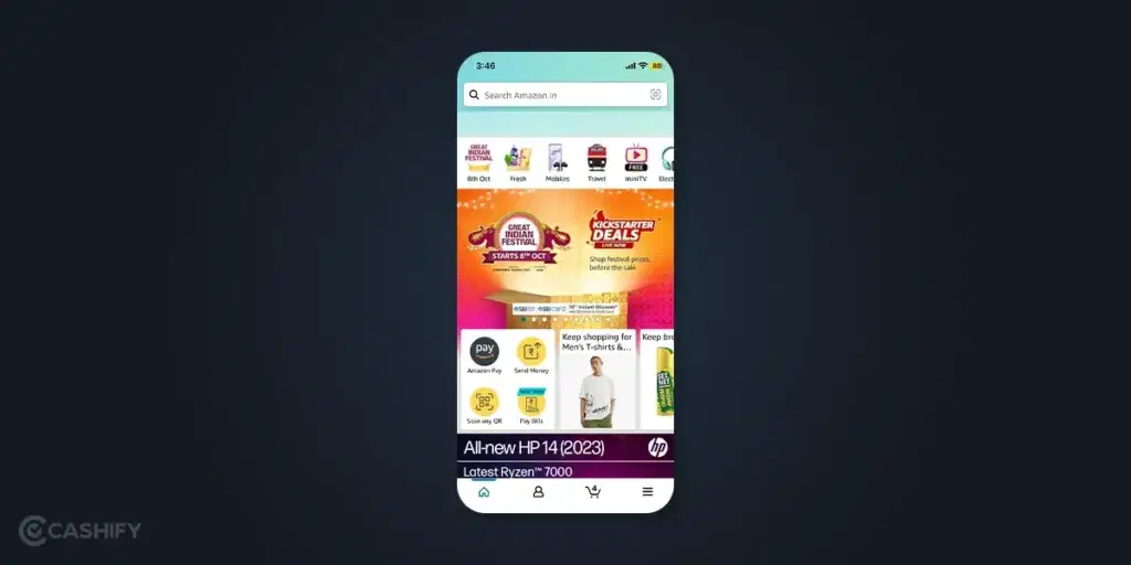 amazon app home page