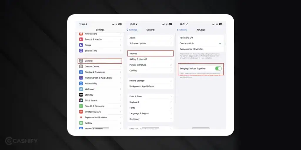 Use NameDrop In iOS 17 settings