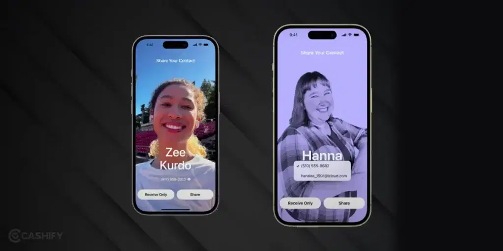 Use NameDrop In iOS 17 by sharing contact details