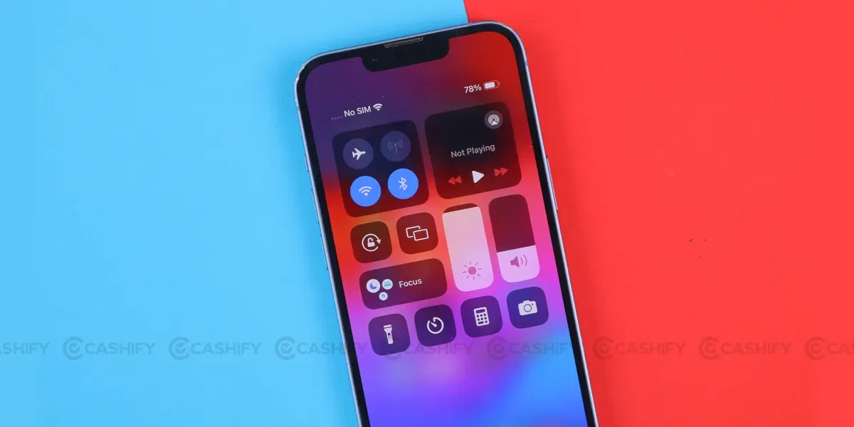 Apple iPhone 14 control centre