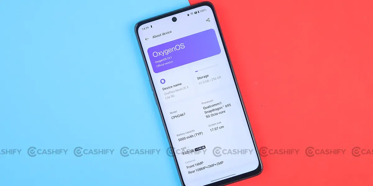 OnePlus Nord CE 3 Lite Oxygen OS