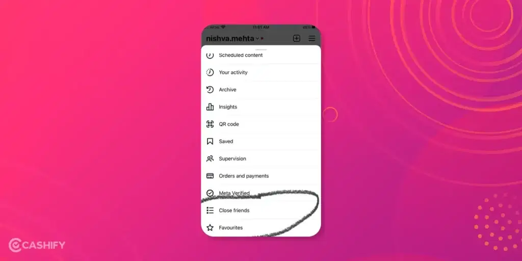 how to hide followers in Instagram - step -2