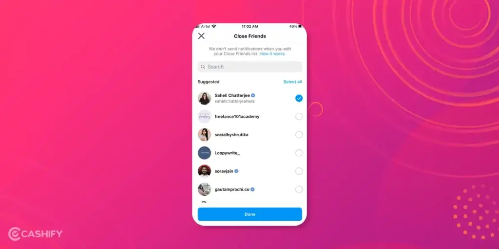 how to hide followers in Instagram - step-3