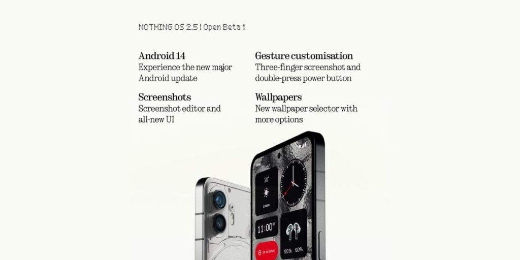 Nothing OS 2.5 Open Beta 1 Features