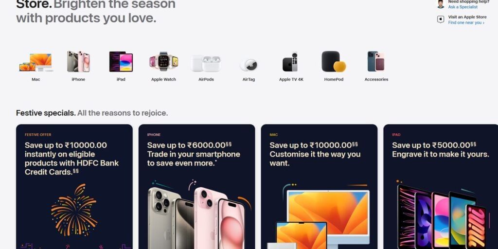 Apple Festive Season Sale Brings Discount Of Up To Rs.10,000
