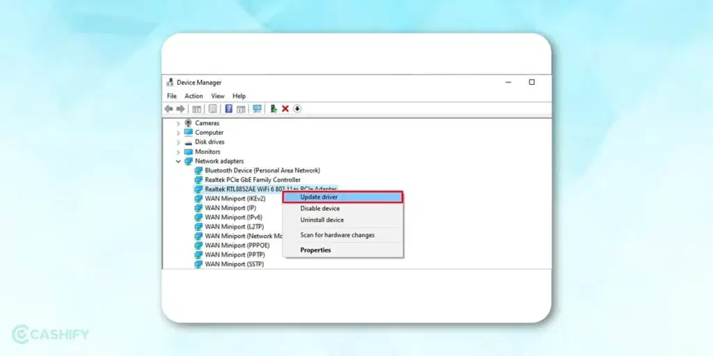 Update Wi-Fi driver