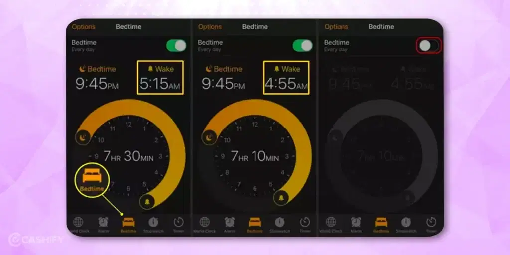 Disable or Modify the Bedtime Feature