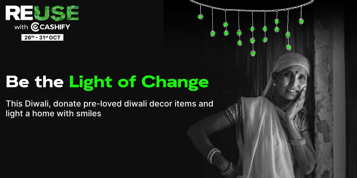 Donate Pre-Loved Diwali Decor Items With Cashify ReUse Campaign