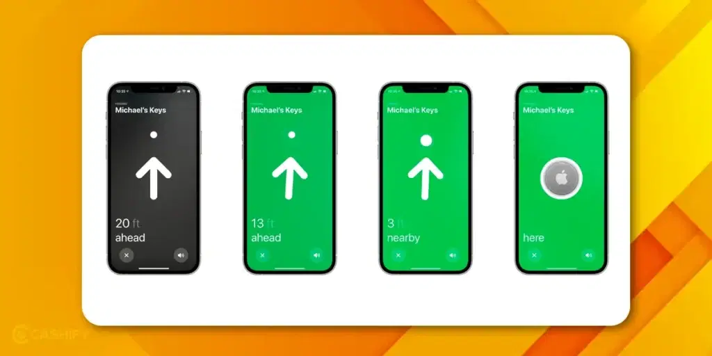 Precision Finding using apple airtag