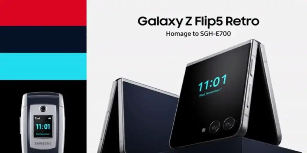 Samsung Z Flip 5 is a homage to the SGH-E700