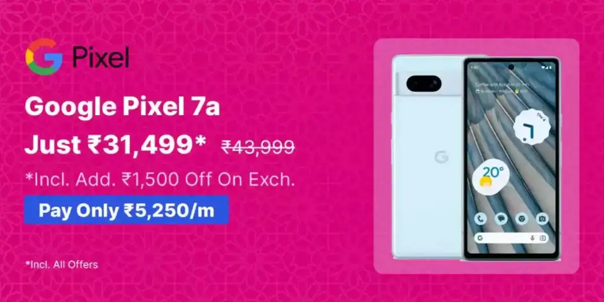 Google Pixel 7A Flipkart Big Diwali Sale 2023