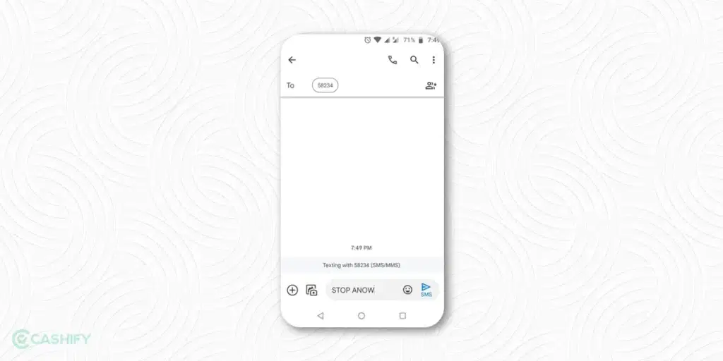 Disable flash message - SMS -Airtel
