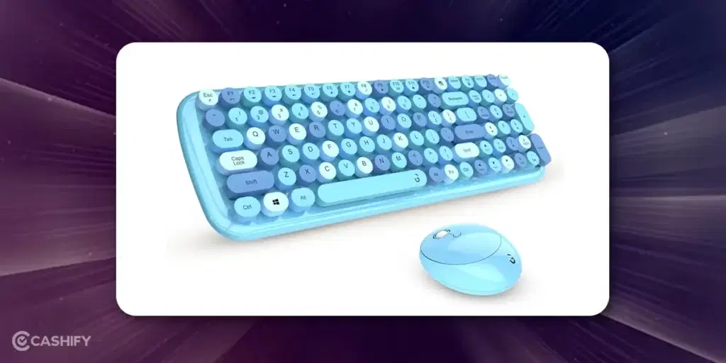i GEAR KeyBee Retro Typewriter Inspired 2.4GHz Wireless Keyboard and Mouse Combo