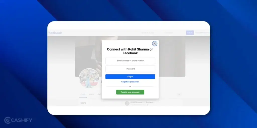 search Facebook profile without an account