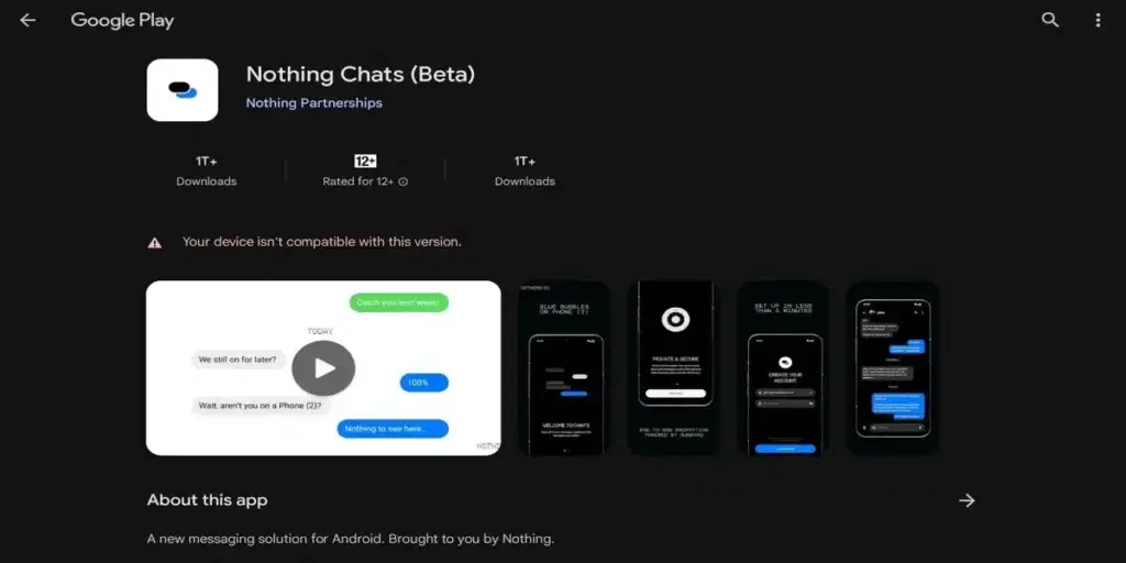 Nothing Chats App Pulled From Play Store Over Privacy Concerns