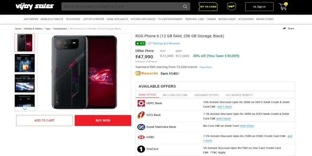 ASUS ROG Phone 6 Gets Huge Discount In India