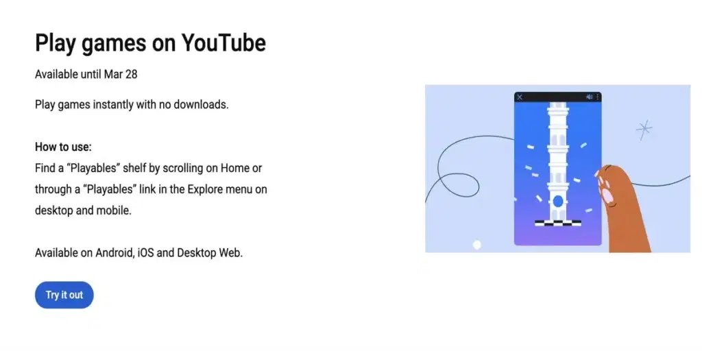 YouTube Playable Arrives For Premium Users