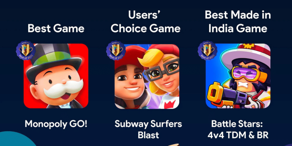 Google Play: Best Games Of 2023 Awards Winners
